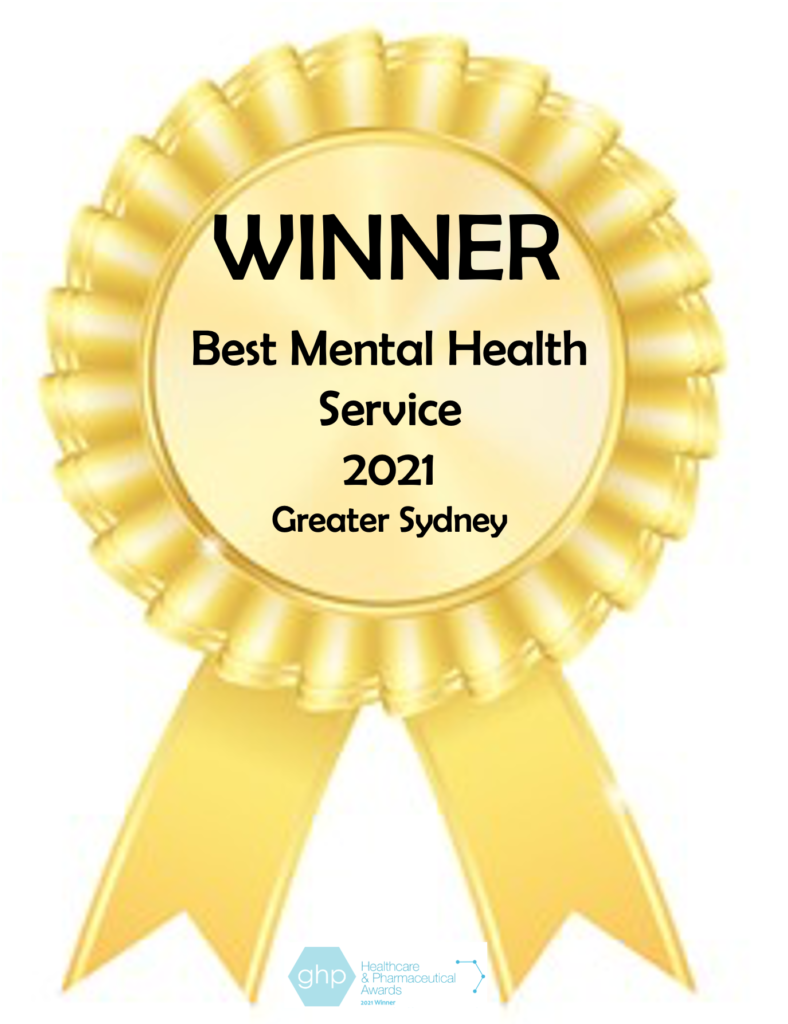 Gold Winner Badge Best Mental Health Service 20211