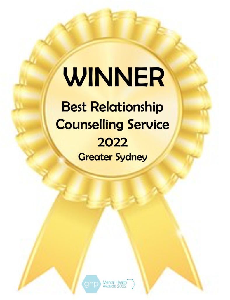 Gold Winner Badge Best RShip Counselling Service 20221