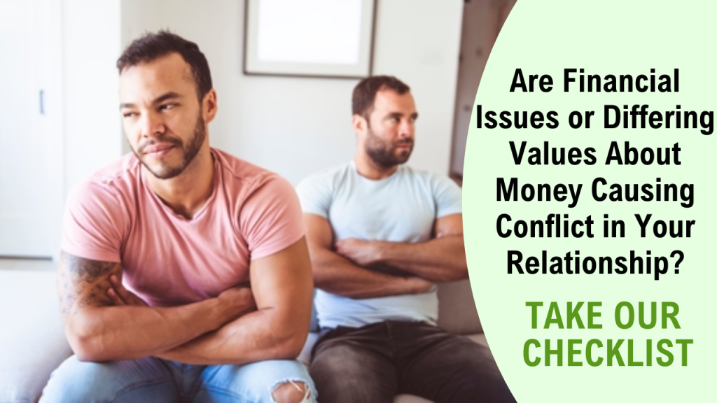 financial stress conflict couples relationship therapy counselling