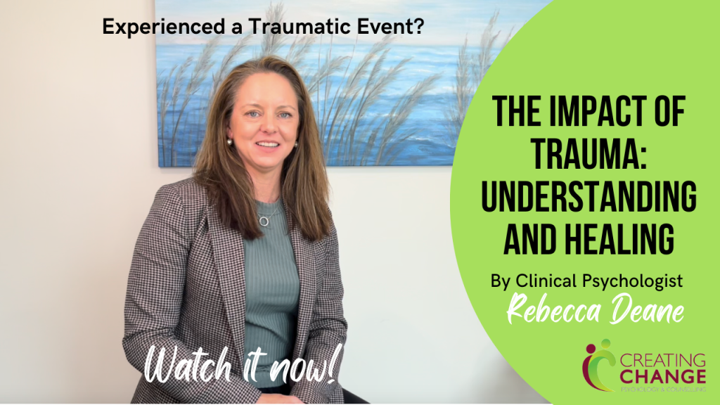traumatic events can affect your mental health. trauma - how to start healing psychologist