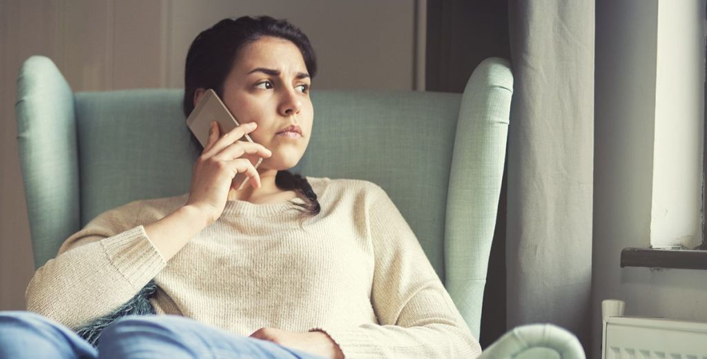 PHone telehealth therapy psychology session